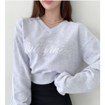 425-소프트 브이넥 맨투맨 / 425-Soft V-Neck Sweatshirt